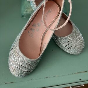 Sparkly Silver Kids Shoes